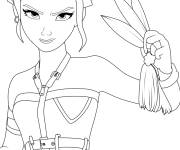 Coloriage Fille Zoey Kpop Demon Hunters