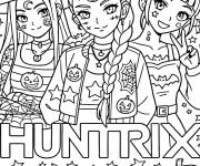 Coloriage Huntrix adulte