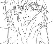 Coloriage Jinu de Kpop Demon Hunters