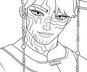 Coloriage Jinu d&eacute;mon Kpop Demon Hunters