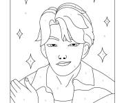 Coloriage et dessins gratuit Jinu num&eacute;rot&eacute; de Saga Boys à imprimer
