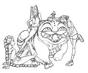 Coloriage Kpop Demon Hunters en maternelle