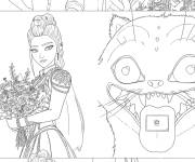 Coloriage Kpop Demon Hunters pour maternelle