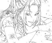 Coloriage La belle Mira de  Kpop Demon Hunters