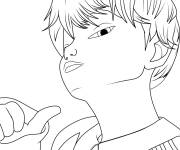 Coloriage Le b&eacute;b&eacute; Jinu de Chasseurs de d&eacute;mons Kpop