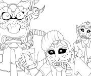 Coloriage Les d&eacute;mons de Kpop Demon Hunters