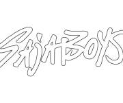 Coloriage et dessins gratuit Logo Saja Boys à imprimer
