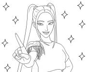 Coloriage et dessins gratuit Mira confiante de Chasseurs de d&eacute;mons Kpop à imprimer