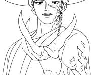 Coloriage Personnage Jinu de Kpop Demon Hunters