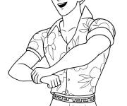 Coloriage Personnage masculin de Kpop Demon Hunters