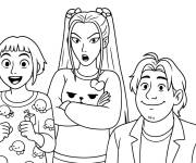 Coloriage Personnages principaux de Kpop Demon Hunters