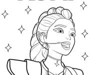 Coloriage Rumi Chasseurs de d&eacute;mons Kpop &agrave; motif