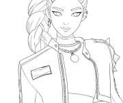Coloriage Rumi d&eacute;taill&eacute; de Kpop Demon Hunters