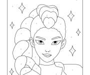 Coloriage et dessins gratuit Rumi par num&eacute;ro à imprimer