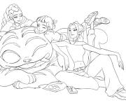 Coloriage et dessins gratuit Rumi, Zoey et Mira sur Derpy à imprimer