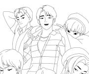 Coloriage Saga Boys en performance