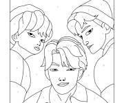 Coloriage Saga Boys num&eacute;rot&eacute;