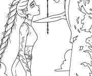 Coloriage Sc&egrave;ne de Rumi et Jinu