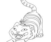 Coloriage Tigre Derpy de Kpop Demon Hunters