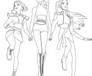 Coloriage V1 Chasseurs de d&eacute;mons Kpop