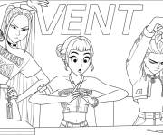 Coloriage Zoey, Mira et Rumi se pr&eacute;parent pour le combat