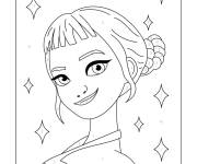 Coloriage Zoey num&eacute;rot&eacute;