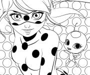 Coloriage Kwami et Ladybug