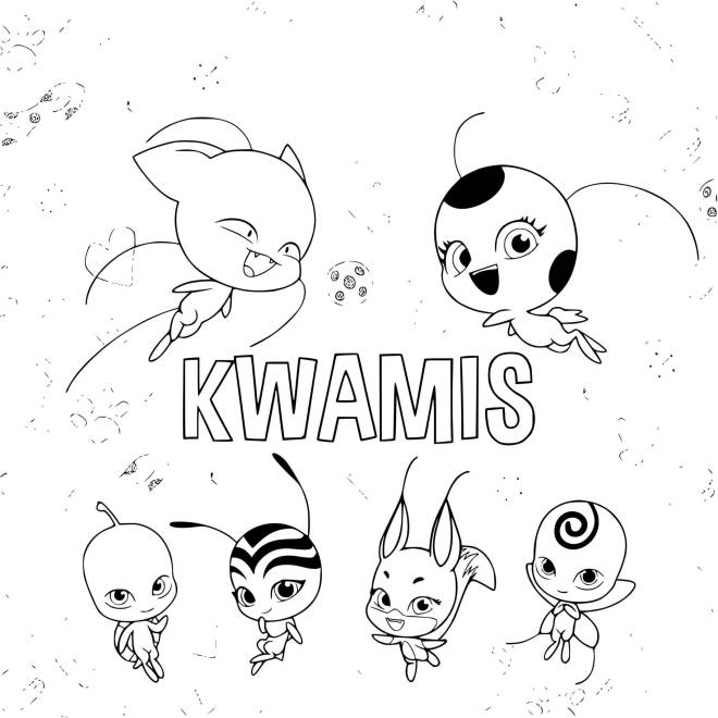 Coloriage et dessins gratuits Kwamis mignons à imprimer