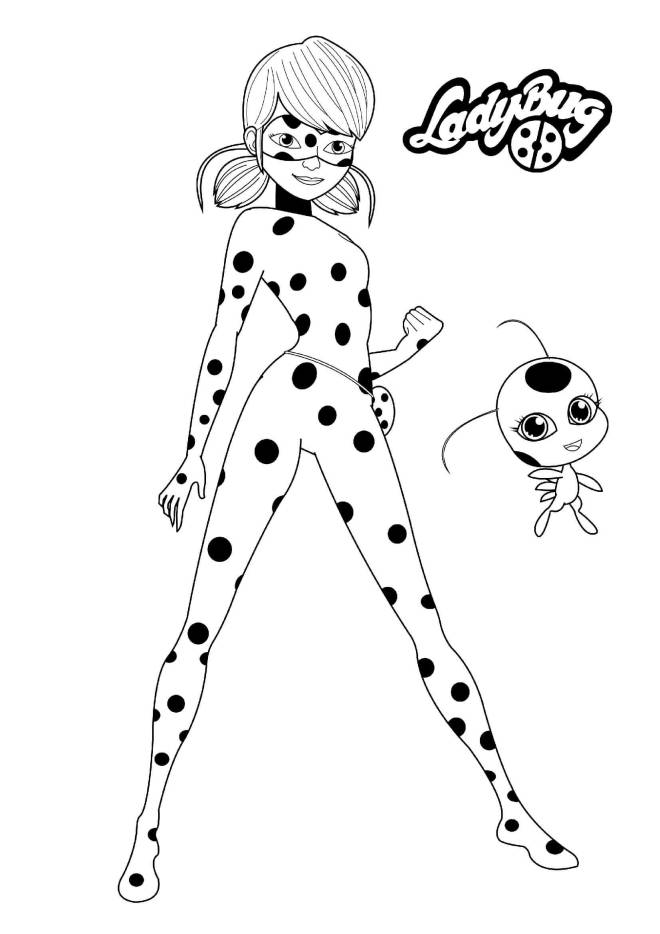 Coloriage et dessins gratuits Ladybug et Tikki à imprimer
