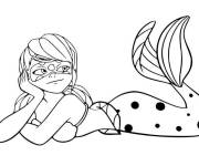 Coloriage Ladybug la sir&egrave;ne