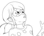 Coloriage Marinette de Lady Bug Miraculous