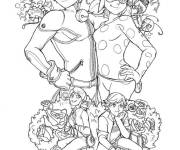 Coloriage Marinette et Adrien