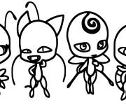 Coloriage Personnages kwamis de ladybug