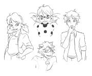 Coloriage Personnages Miraculous Ladybug