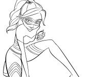 Coloriage Pose de Queen Bee Miraculous