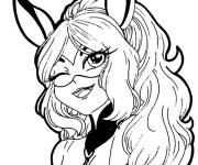 Coloriage Rena Rouge en toute beaut&eacute;