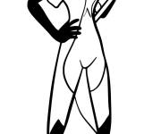 Coloriage Rena rouge Miraculous Ladybug