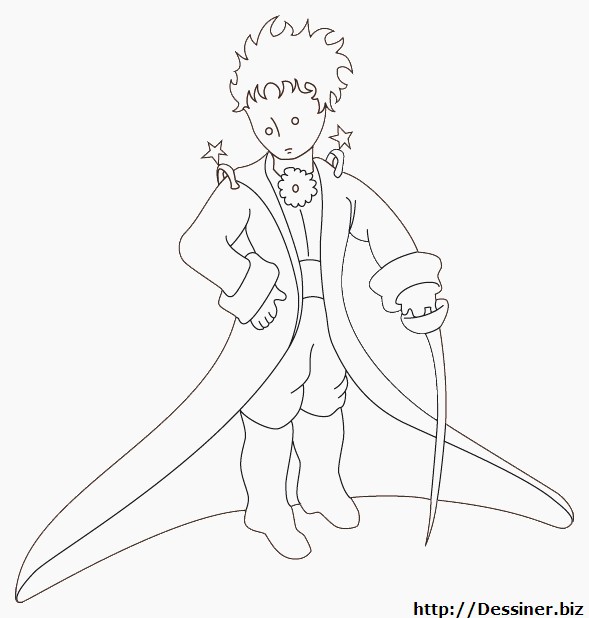 Coloriage Le petit prince 15 gratuit à imprimer en ligne