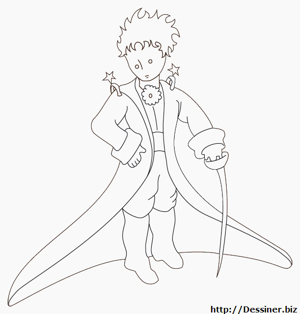 Coloriage Petit Prince Gratuit
