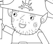Coloriage et dessins gratuit Capitaine Squid du petit Royaume de Ben et Holly à imprimer