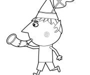 Coloriage Elf Ben le petit royaume de Ben et Holly