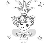 Coloriage F&eacute;e magique du petit royaume de Ben et Holly