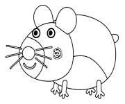 Coloriage Hamster du petit royaume de Ben et Holly