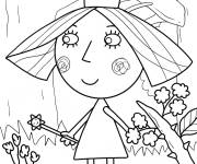 Coloriage Holly dans la foret dessin anim&eacute;
