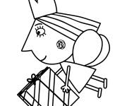 Coloriage Holly du Petit Royaume De Ben Et Holly