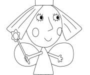 Coloriage Holly f&eacute;e du petit royaume de Ben et Holly