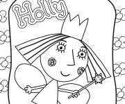 Coloriage Holly le petit royaume de Ben et Holly &agrave; colorier