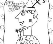 Coloriage Illustration de ben et une coccinelle le Petit royaume de Ben et 