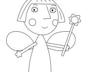 Coloriage La belle f&eacute;e Holly le petit royaume de Ben et Holly