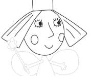 Coloriage et dessins gratuit Le Petit royaume de Ben et Holly dessin &agrave; compl&eacute;ter à imprimer